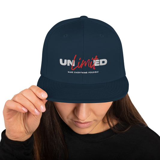 Unlimited - make everything possible Snapback Hat